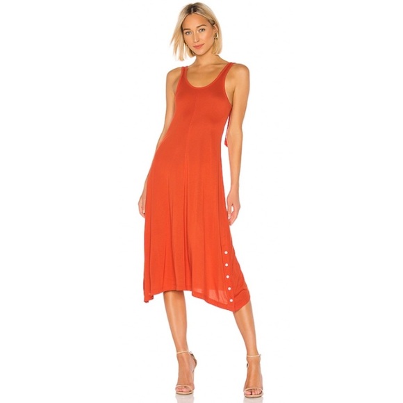 Rag & Bone Allegra Tank Dress in Fire Red. - Picture 1 of 8